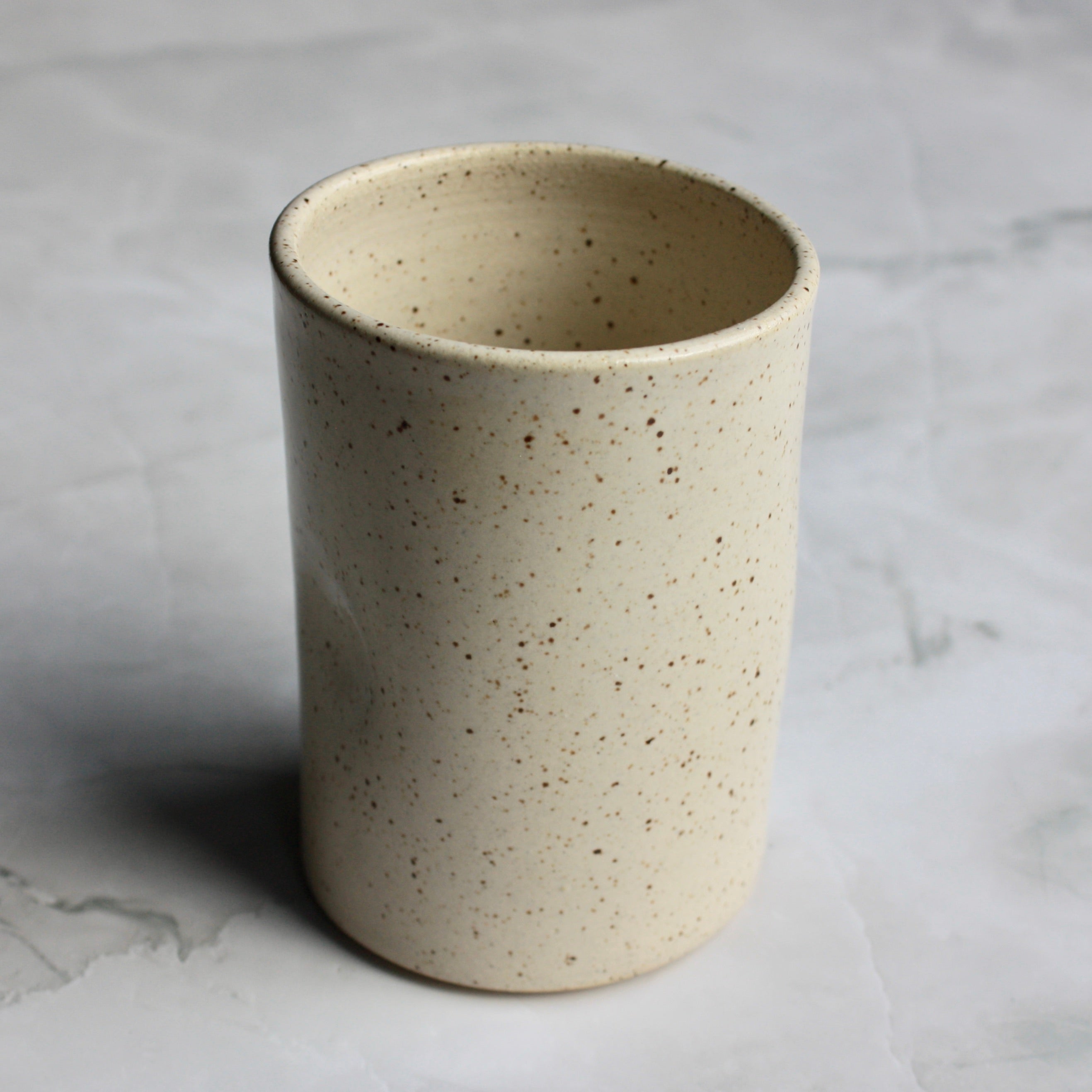 Speckled Clay Apple Orchard Ash Glaze Thumbler